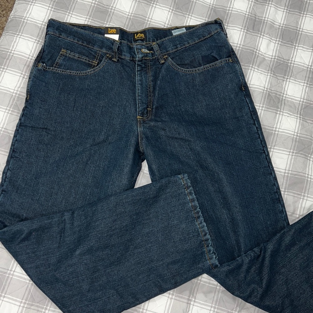 Mens Lee jeans, fleece lined
